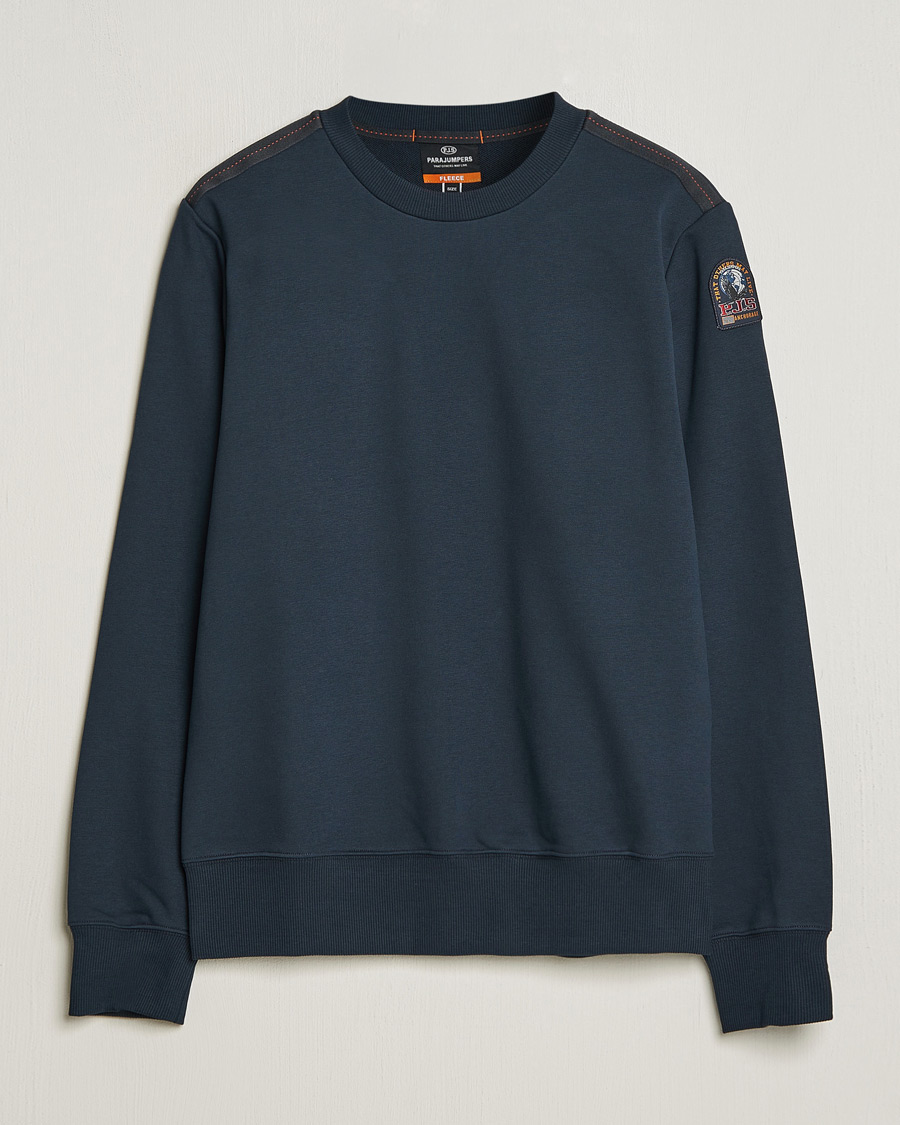 Hombres | Jerséis y prendas de punto | Parajumpers | K2 Super Easy Crew Neck Sweatshirt Blue Navy