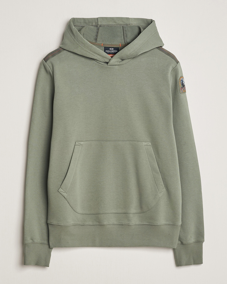 Hombres | Jerséis y prendas de punto | Parajumpers | Everest Super Easy Hoodie Thyme Green