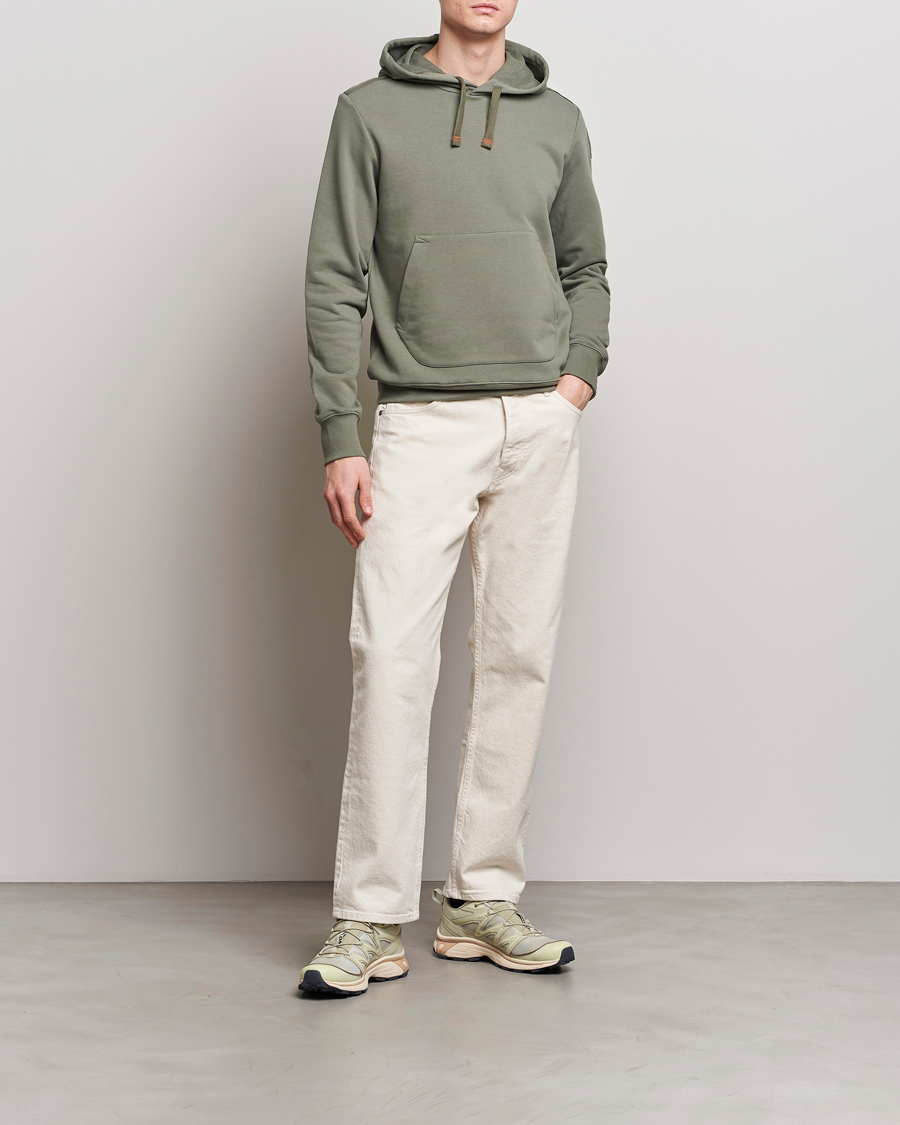 Hombres | Jerséis y prendas de punto | Parajumpers | Everest Super Easy Hoodie Thyme Green