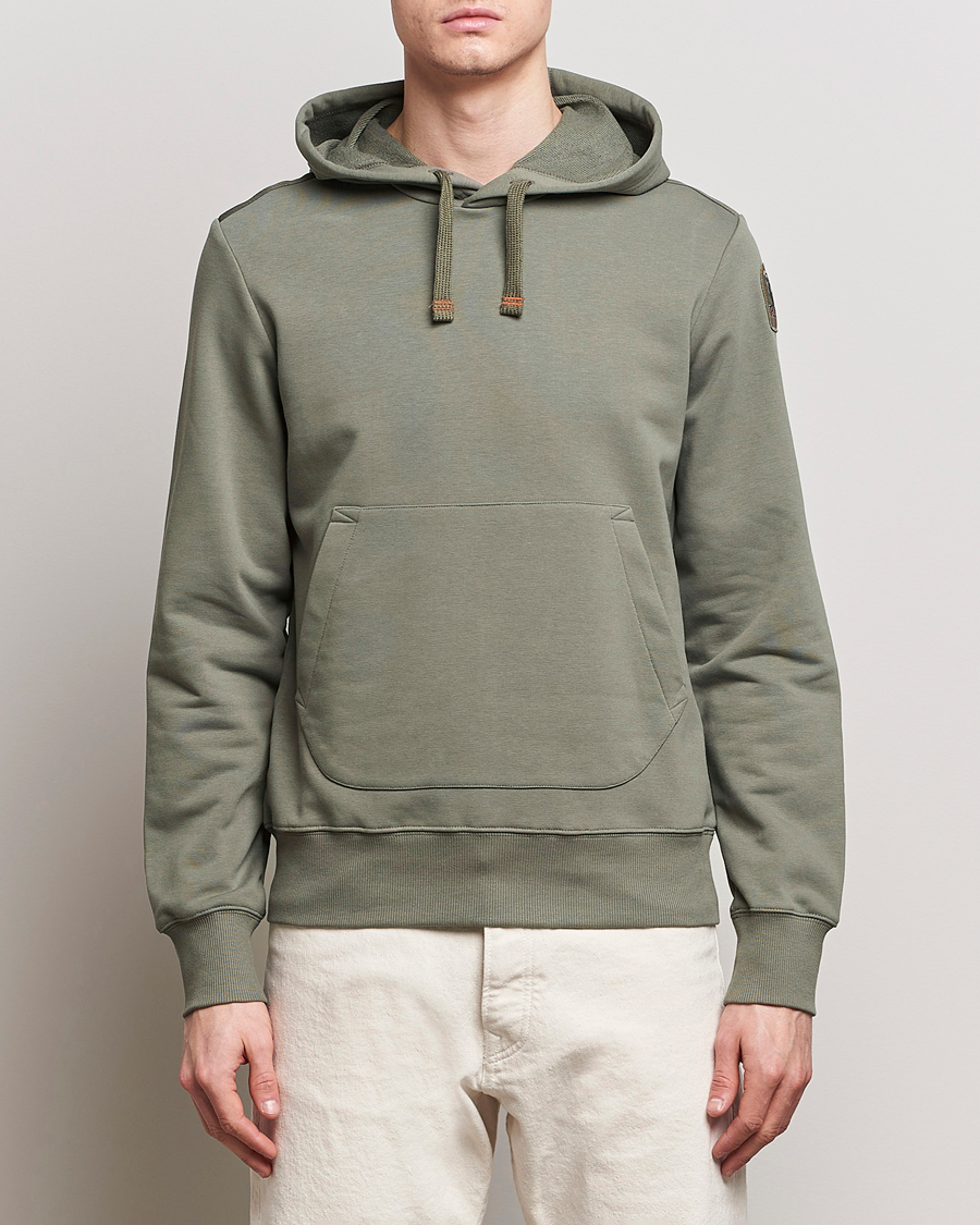 Hombres | Jerséis y prendas de punto | Parajumpers | Everest Super Easy Hoodie Thyme Green