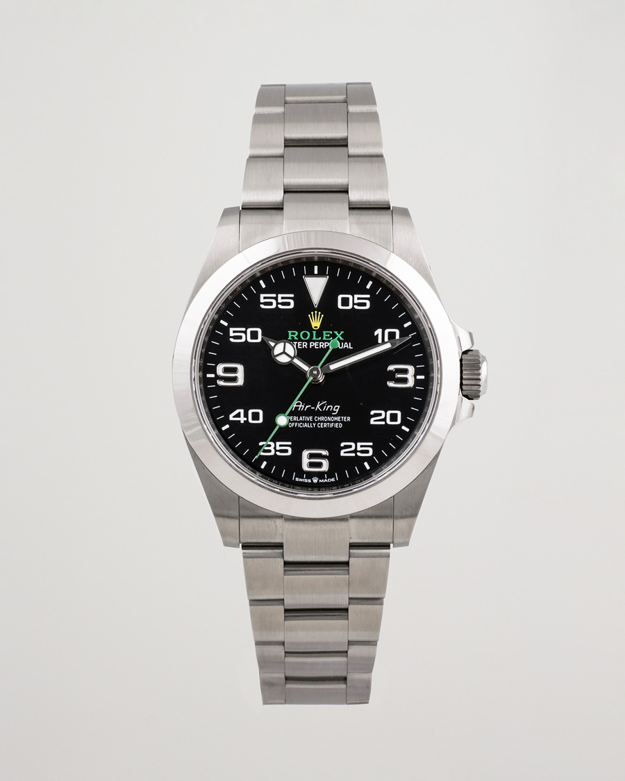 Hombres | Rolex Pre-Owned Air King 126900 Silver | Rolex Pre-Owned | Air King 126900 Silver