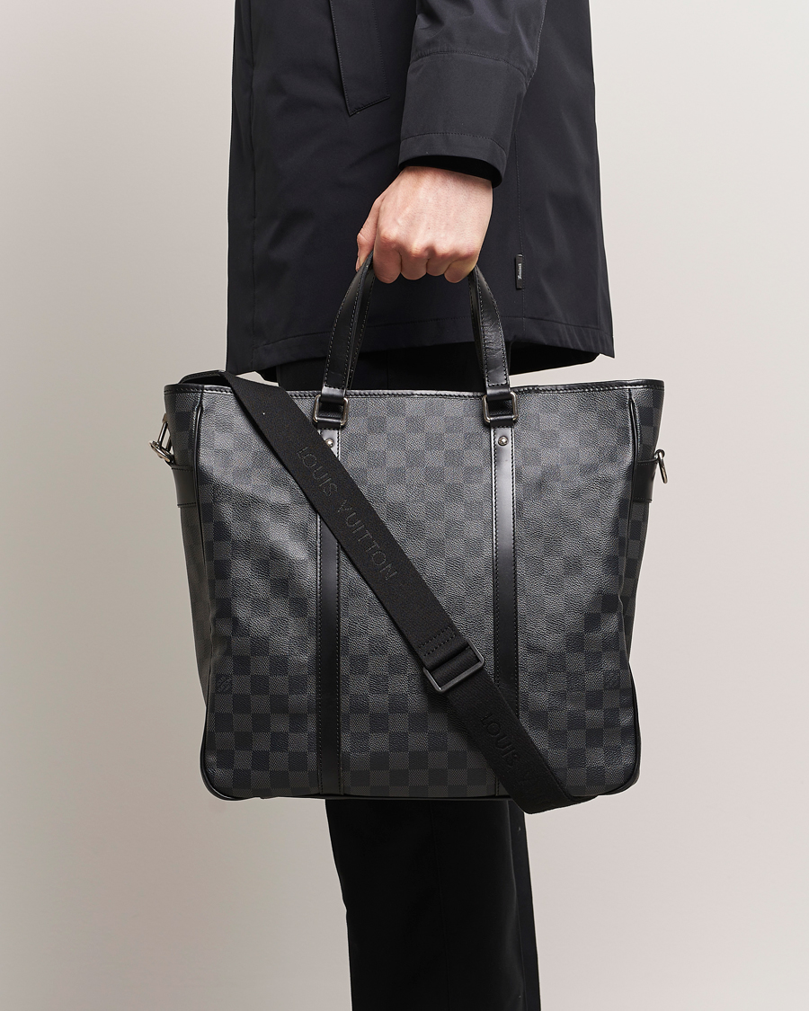 Hombres | Pre-Owned & Vintage Bags | Louis Vuitton Pre-Owned | Tadao Tote Bag Damier Graphite