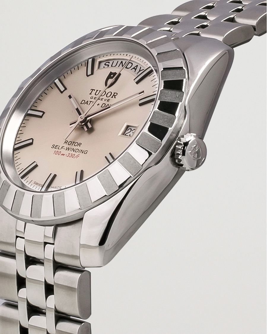 Hombres | Tudor Pre-Owned Classic Date-Day 23010 Silver | Tudor Pre-Owned | Classic Date-Day 23010 Silver