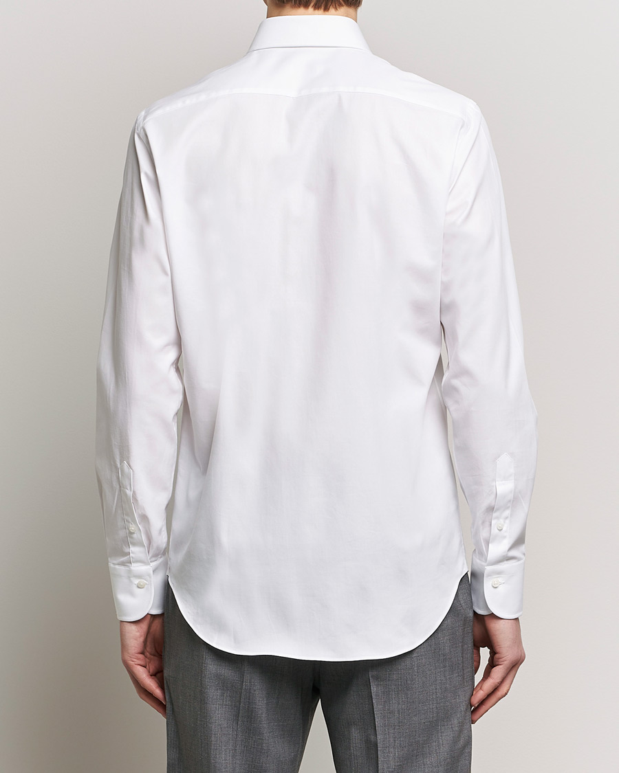 Hombres | Camisas | Grigio | Cotton Twill Dress Shirt White