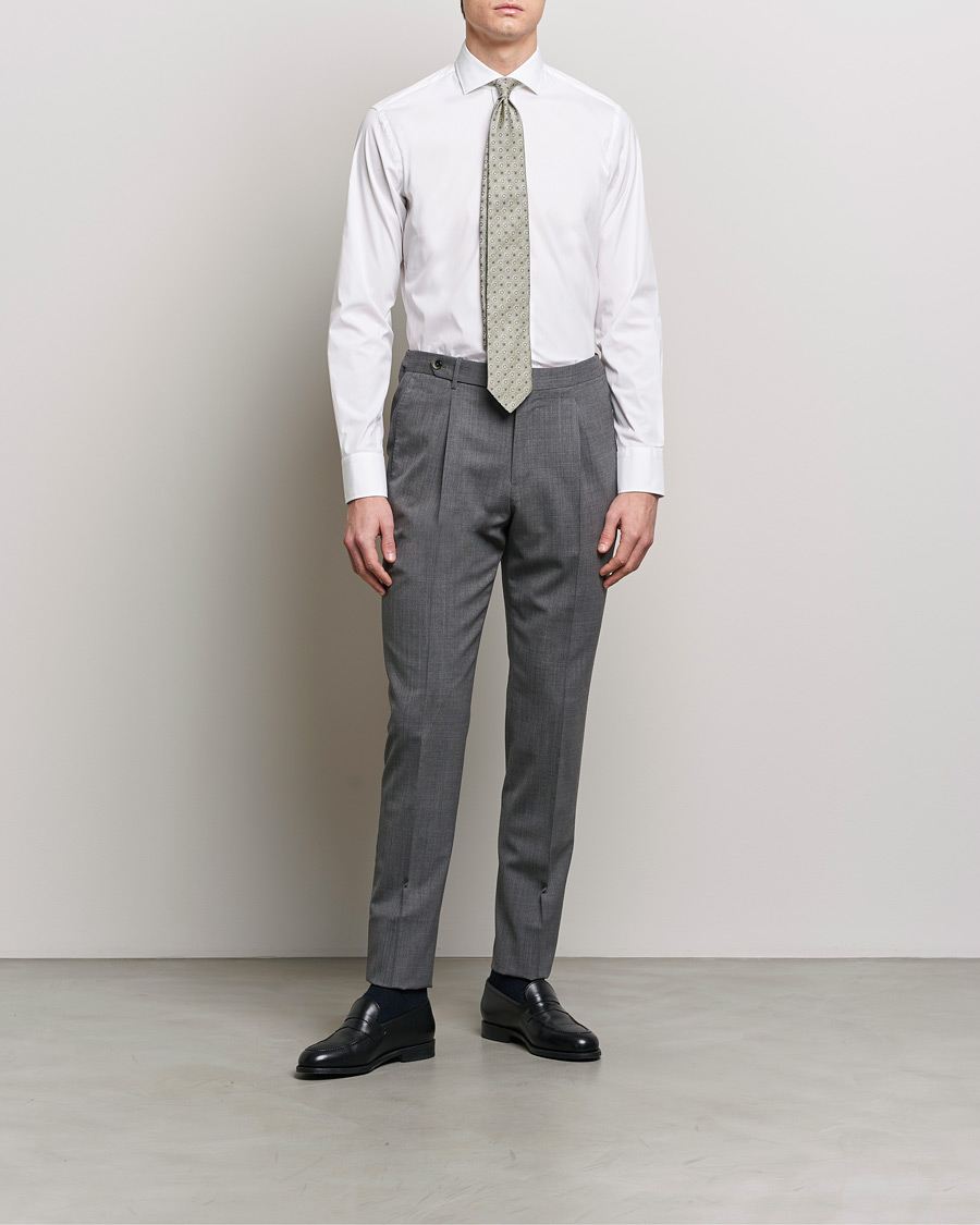 Hombres | Camisas | Grigio | Comfort Stretch Dress Shirt White