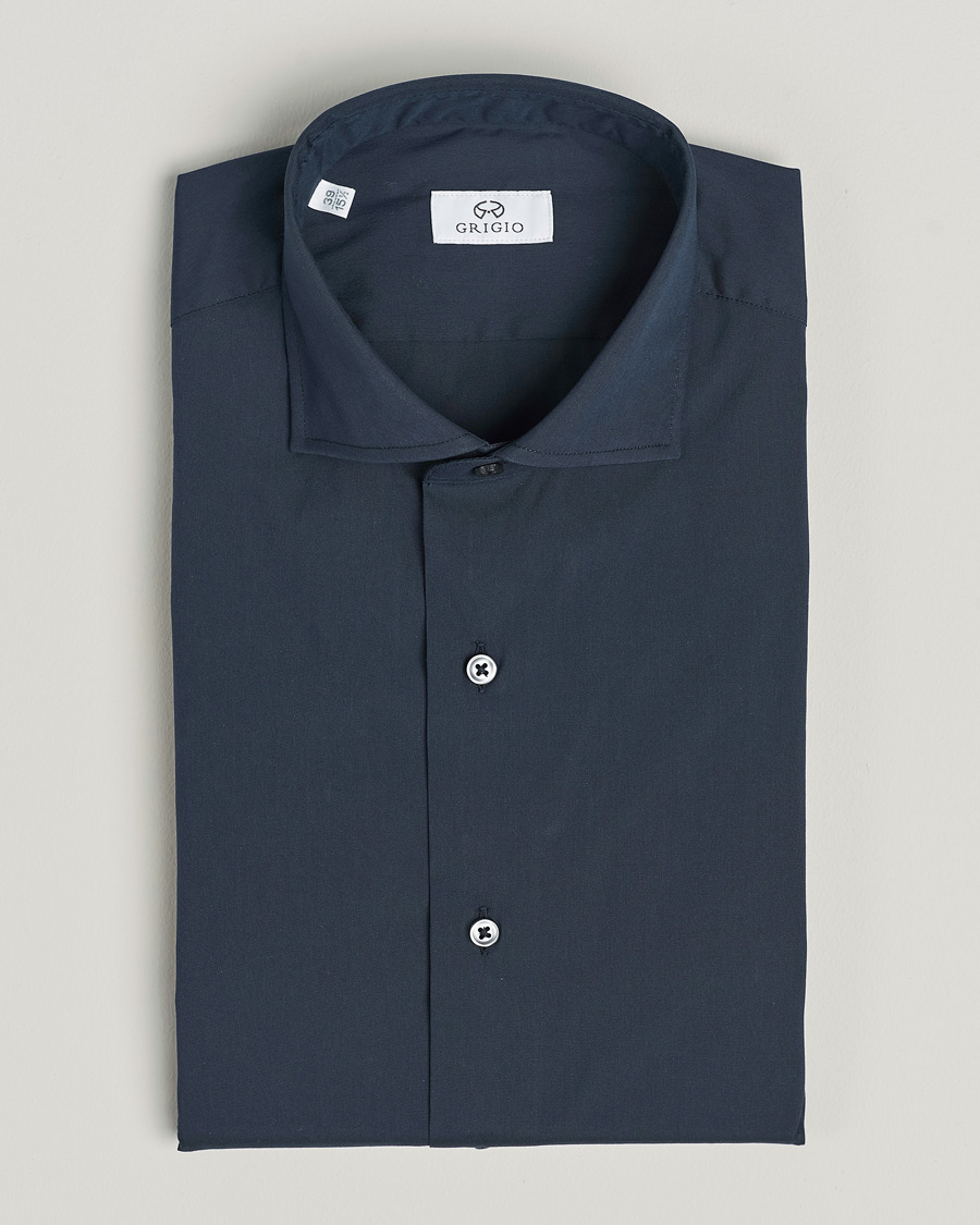 Hombres | Camisas | Grigio | Comfort Stretch Dress Shirt Navy