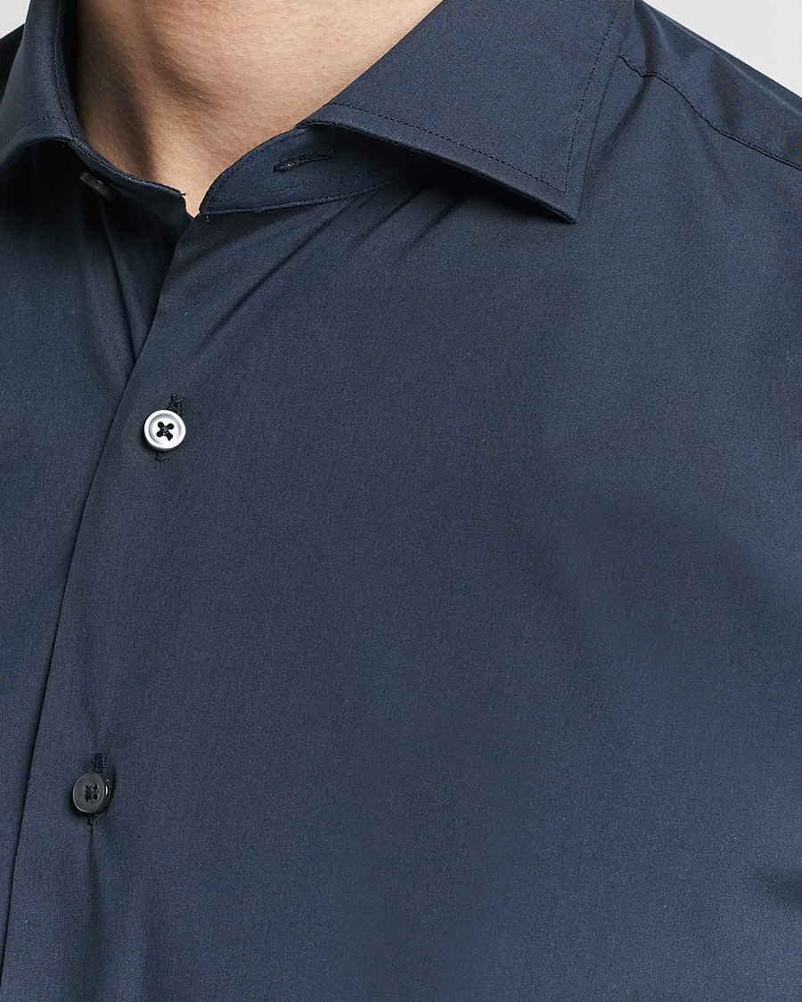 Hombres | Camisas | Grigio | Comfort Stretch Dress Shirt Navy