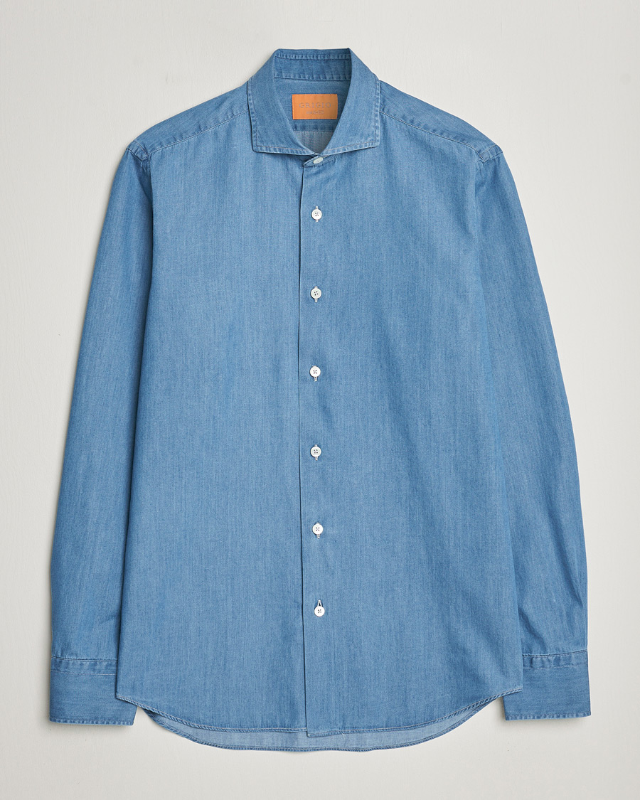 Hombres | Camisas | Grigio | Denim Shirt Medium Blue