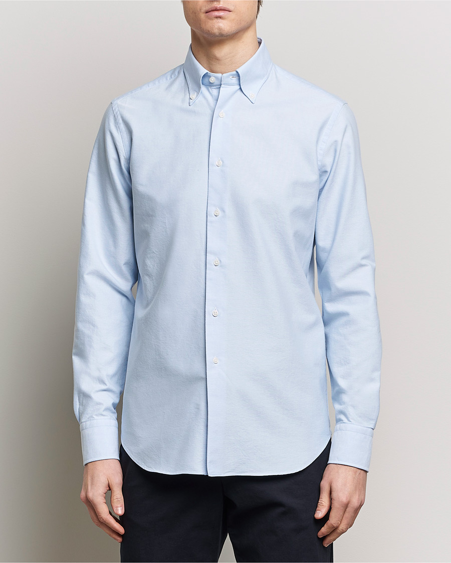 Hombres | Grigio | Grigio | Oxford Button Down Shirt Light Blue