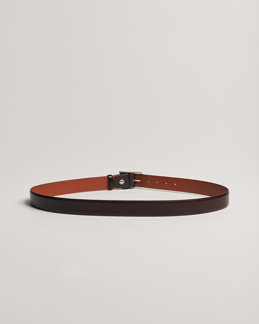 Hombres | Italian Department | Santoni | Adjustable Belt Brown Leather