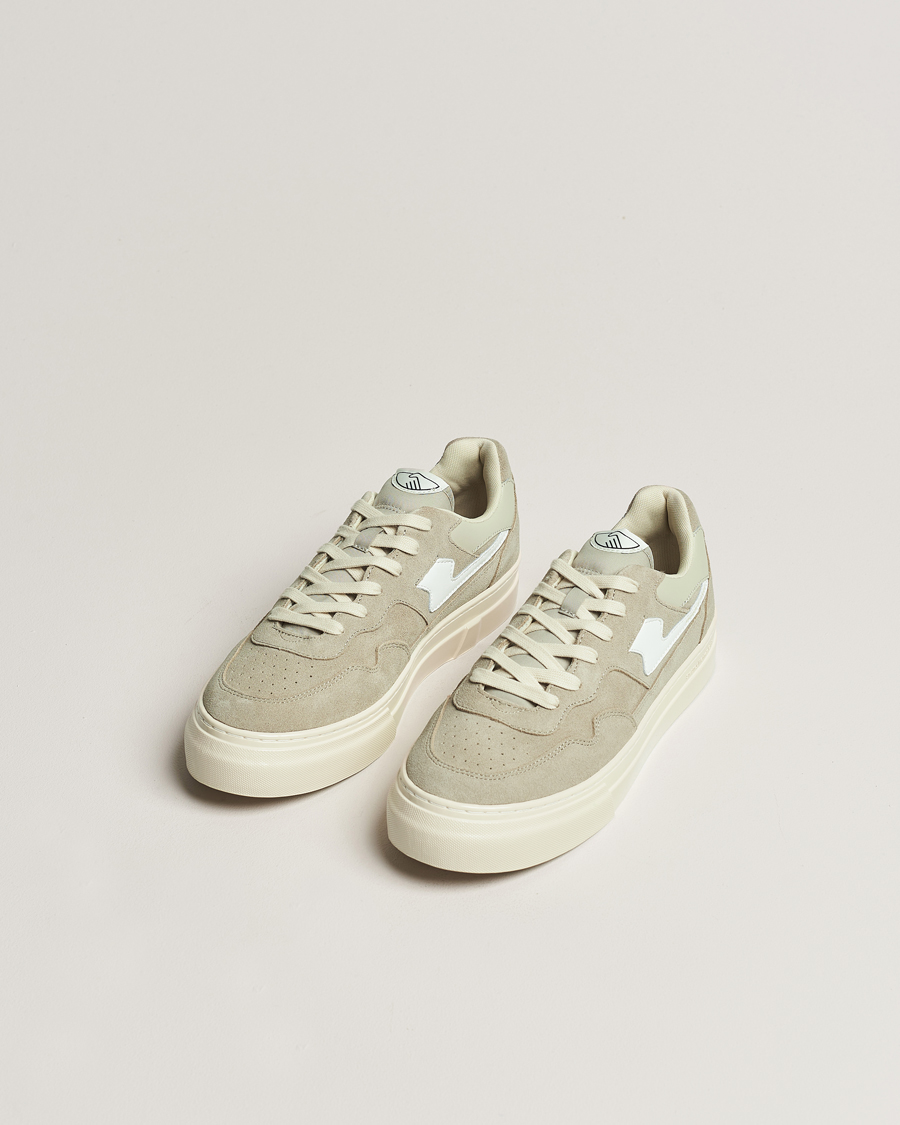 Hombres | Zapatos de ante | Stepney Workers Club | Pearl S-Strike Suede Sneaker Lt Grey/White