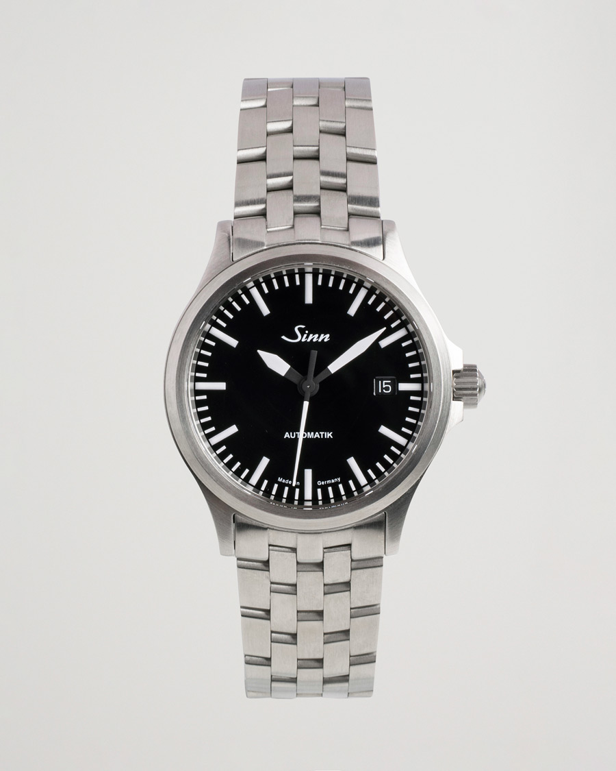Hombres | Sinn Pre-Owned 556 Stainless Steal 38,5 Black Silver | Sinn Pre-Owned | 556 Stainless Steal 38,5 Black Silver