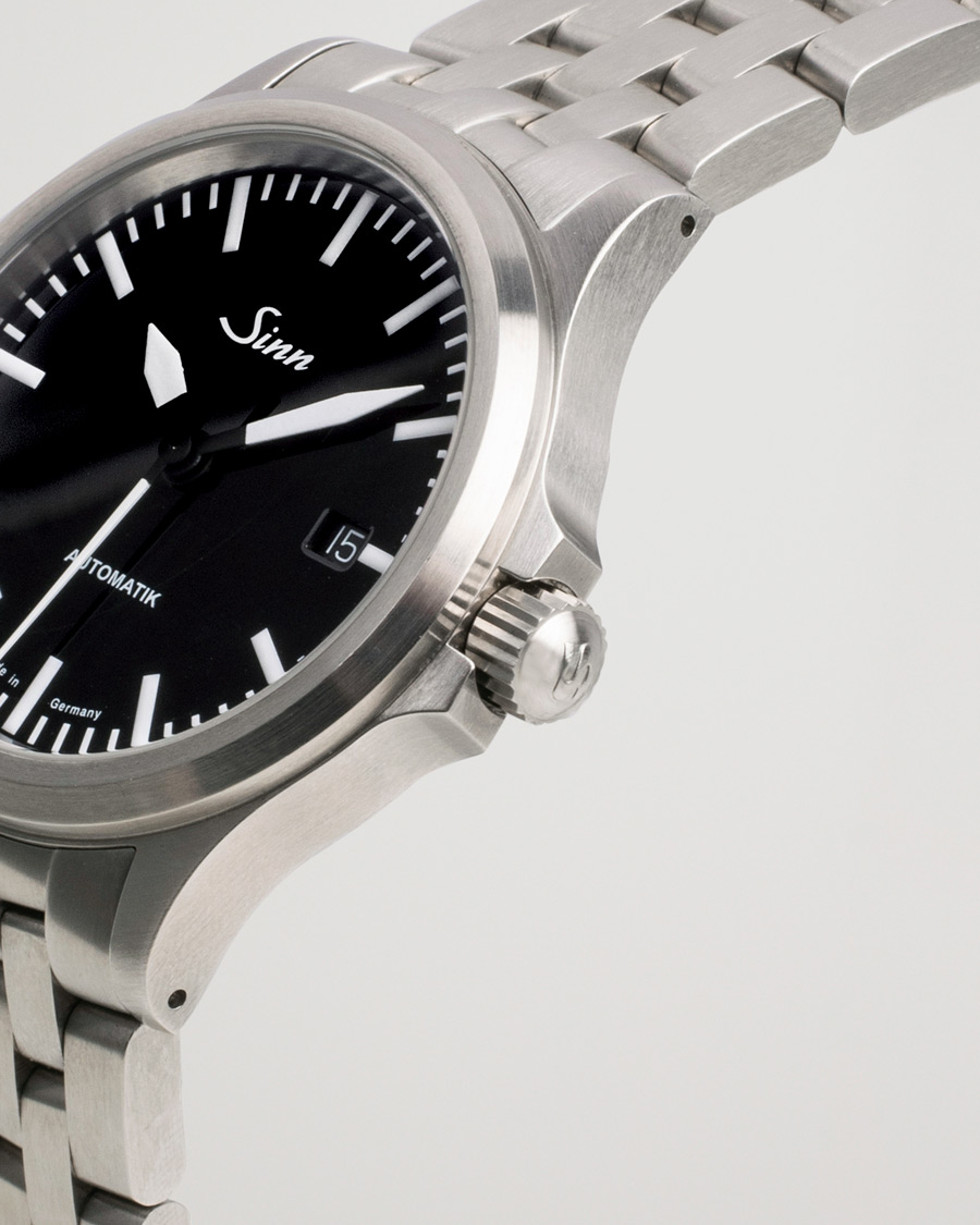 Hombres | Sinn Pre-Owned 556 Stainless Steal 38,5 Black Silver | Sinn Pre-Owned | 556 Stainless Steal 38,5 Black Silver