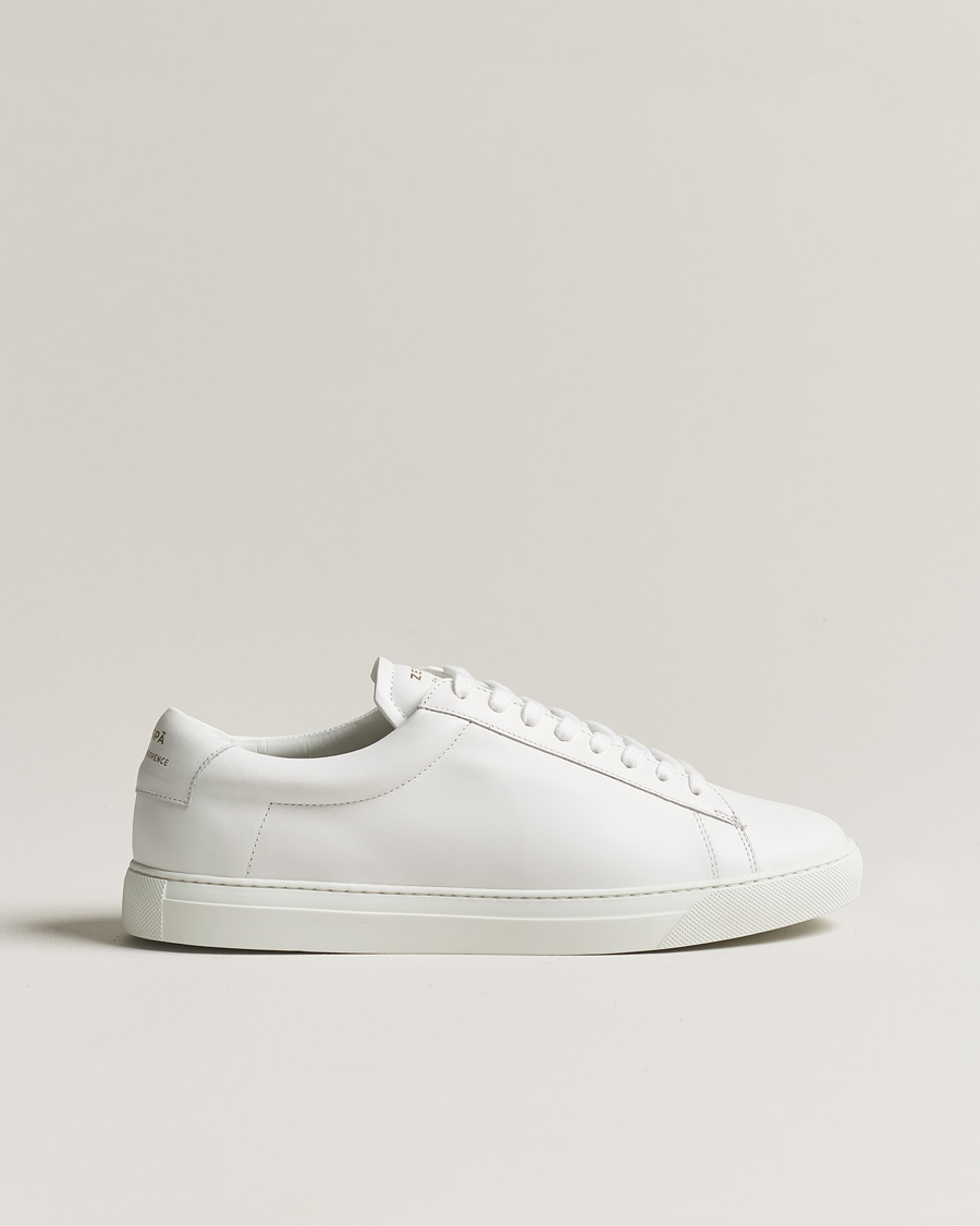 Hombres | Zespà ZSP4 Nappa Leather Sneakers White | Zespà | ZSP4 Nappa Leather Sneakers White