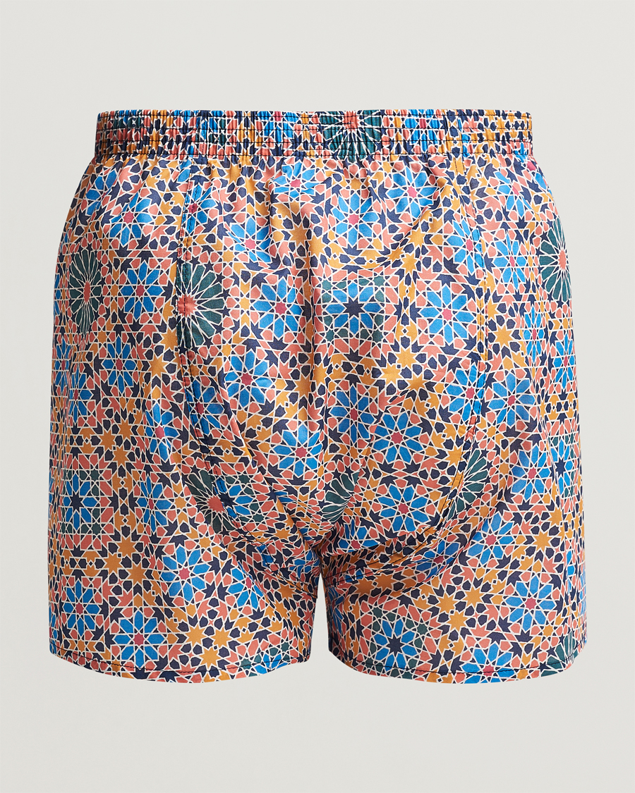 Hombres | Ropa interior y calcetines | Derek Rose | Classic Fit Woven Cotton Boxer Shorts Multi