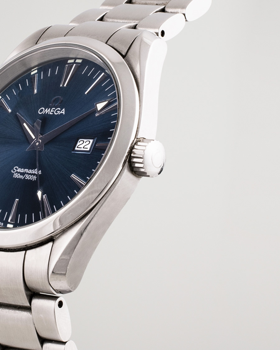 Hombres | Omega Pre-Owned Seamaster Aqua Terra 2517.80.00 Steel Blue Silver | Omega Pre-Owned | Seamaster Aqua Terra 2517.80.00 Steel Blue Silver