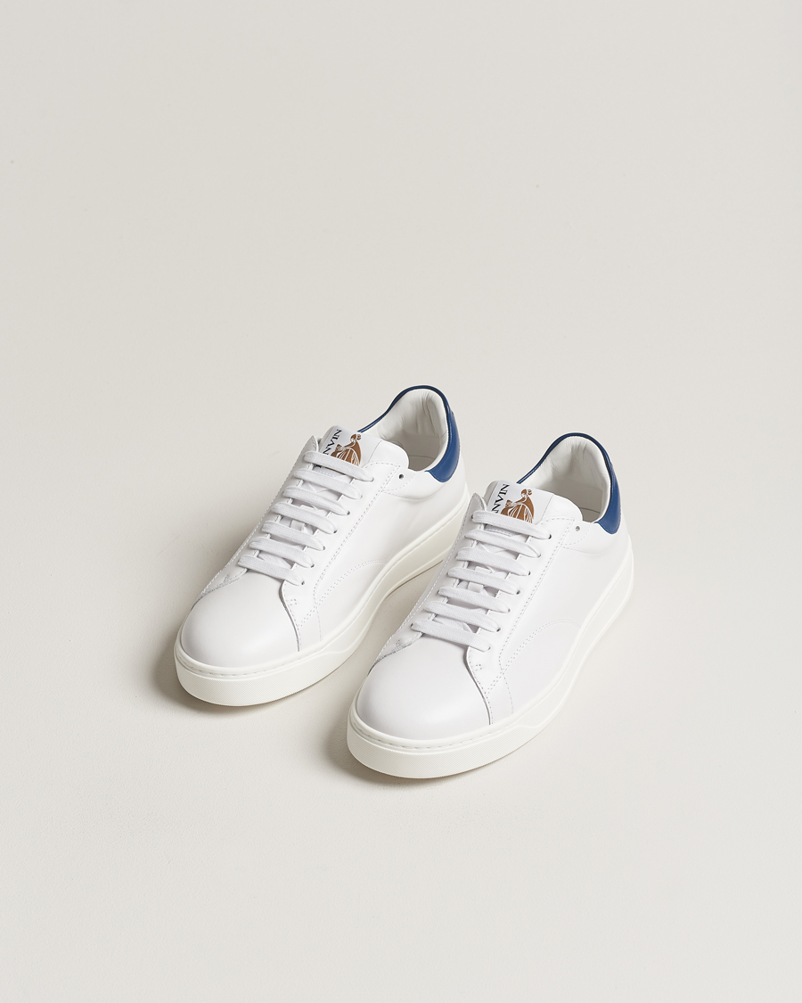 Hombres | Lanvin DBB0 Sneakers White/Navy | Lanvin | DBB0 Sneakers White/Navy