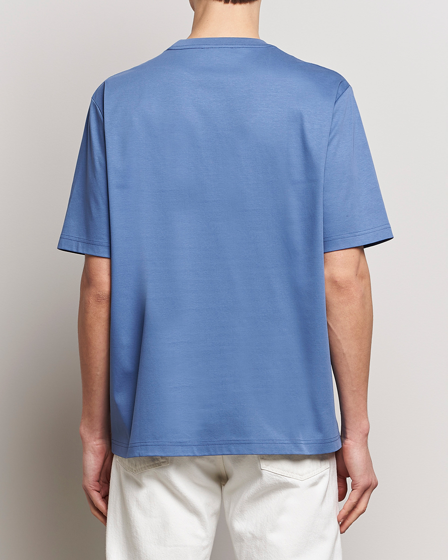 Hombres | Camisetas | Lanvin | Embroidered Logo T-Shirt Cornflower
