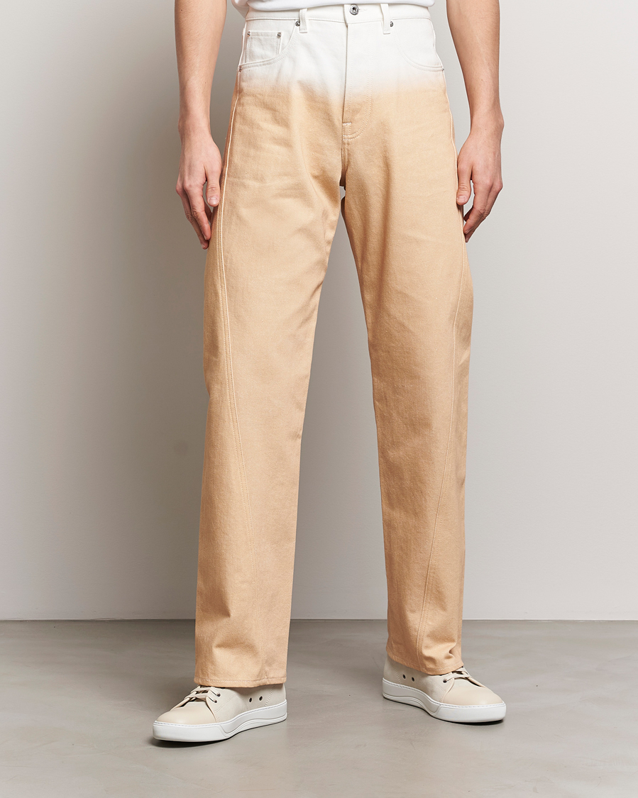 Hombres | Pantalones | Lanvin | Degrade Twisted Pants Vanilla