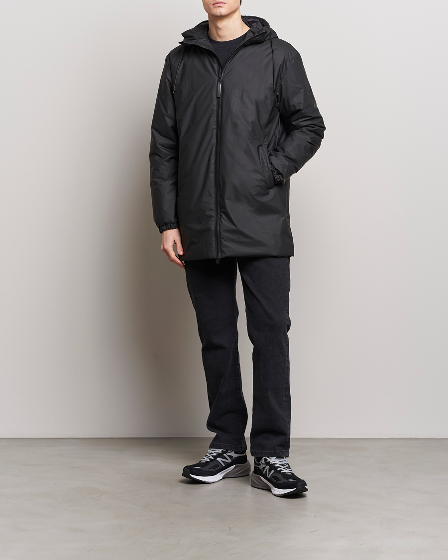Hombres | Abrigos y chaquetas | RAINS | Lohja Hooded Car Coat Black
