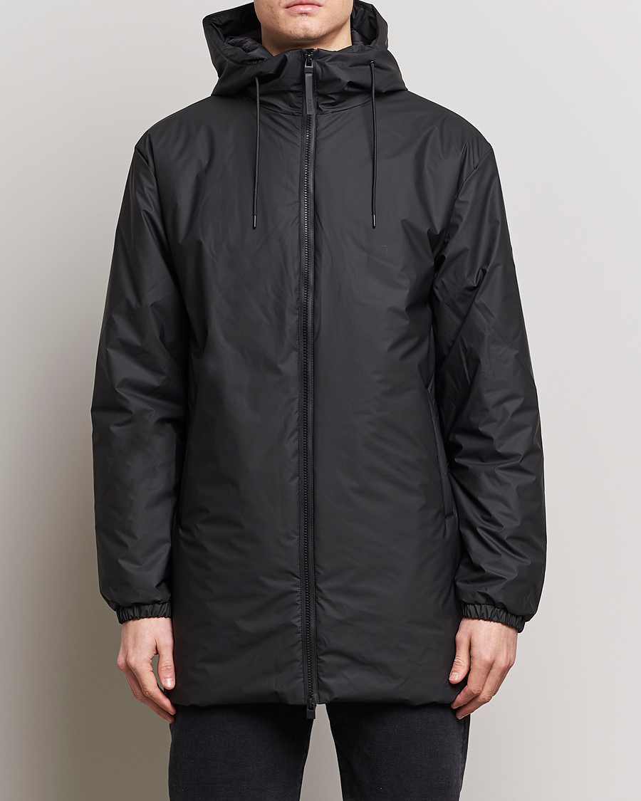 Hombres | Abrigos y chaquetas | RAINS | Lohja Hooded Car Coat Black