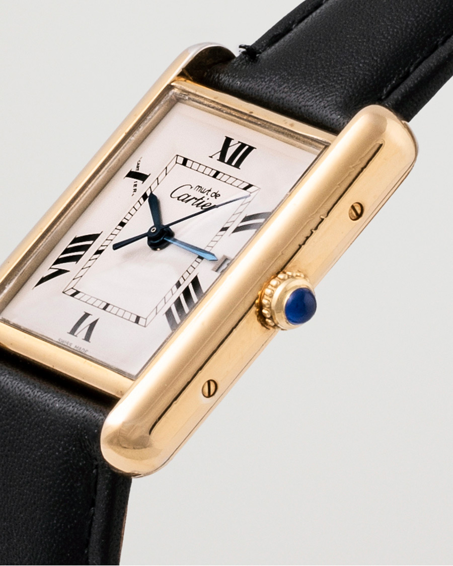 Hombres | Cartier Pre-Owned Tank Must XL 2413 Gold | Cartier Pre-Owned | Tank Must XL 2413 Gold