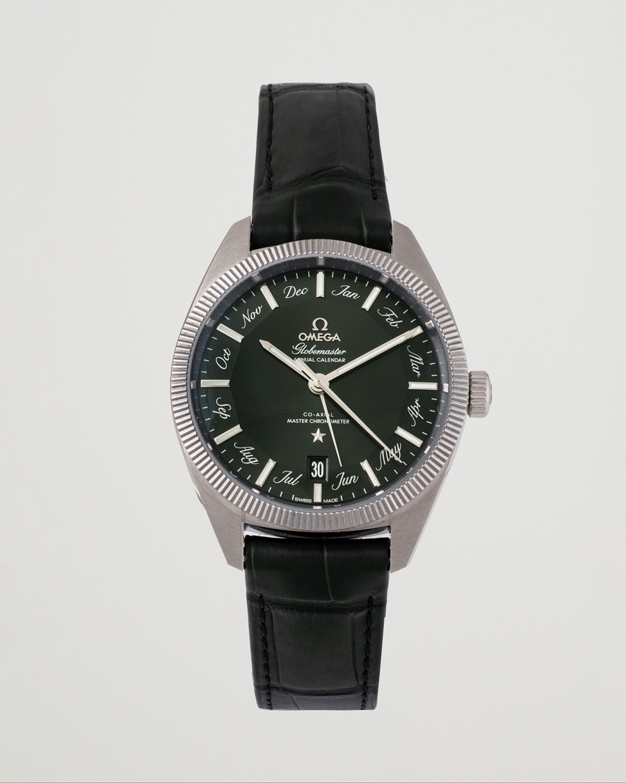 Hombres | Omega Pre-Owned Constellation Globemaster Green Silver | Omega Pre-Owned | Constellation Globemaster Green Silver