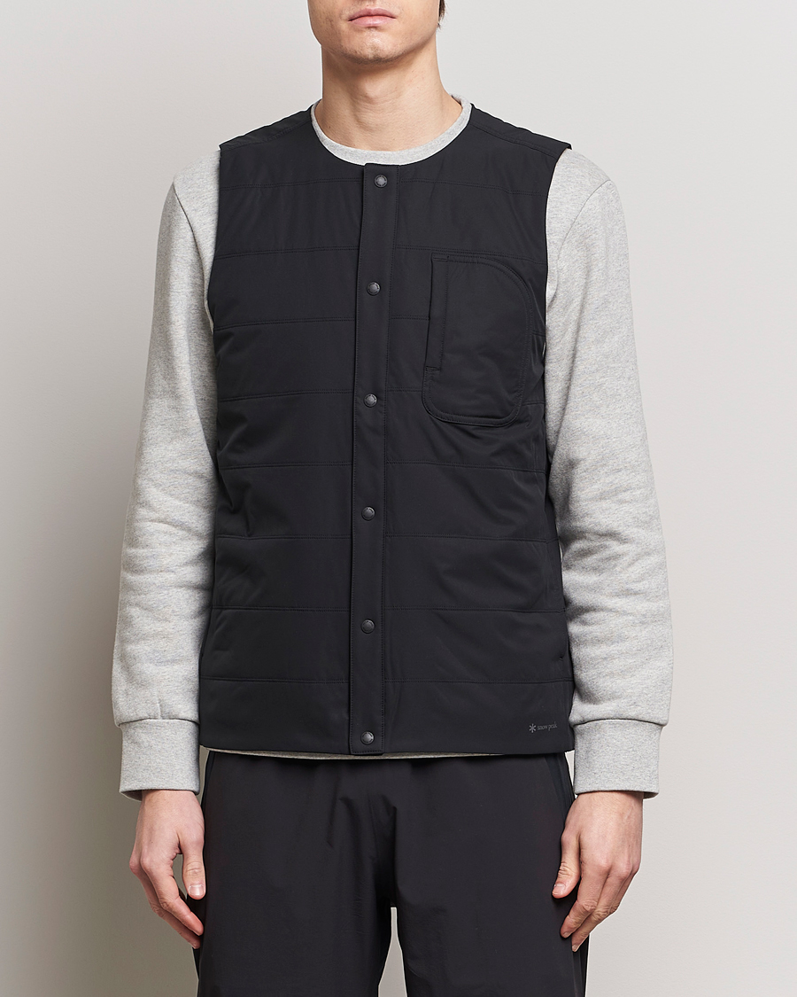 Hombres | Japanese Department | Snow Peak | Flexible Insulated Vest Black