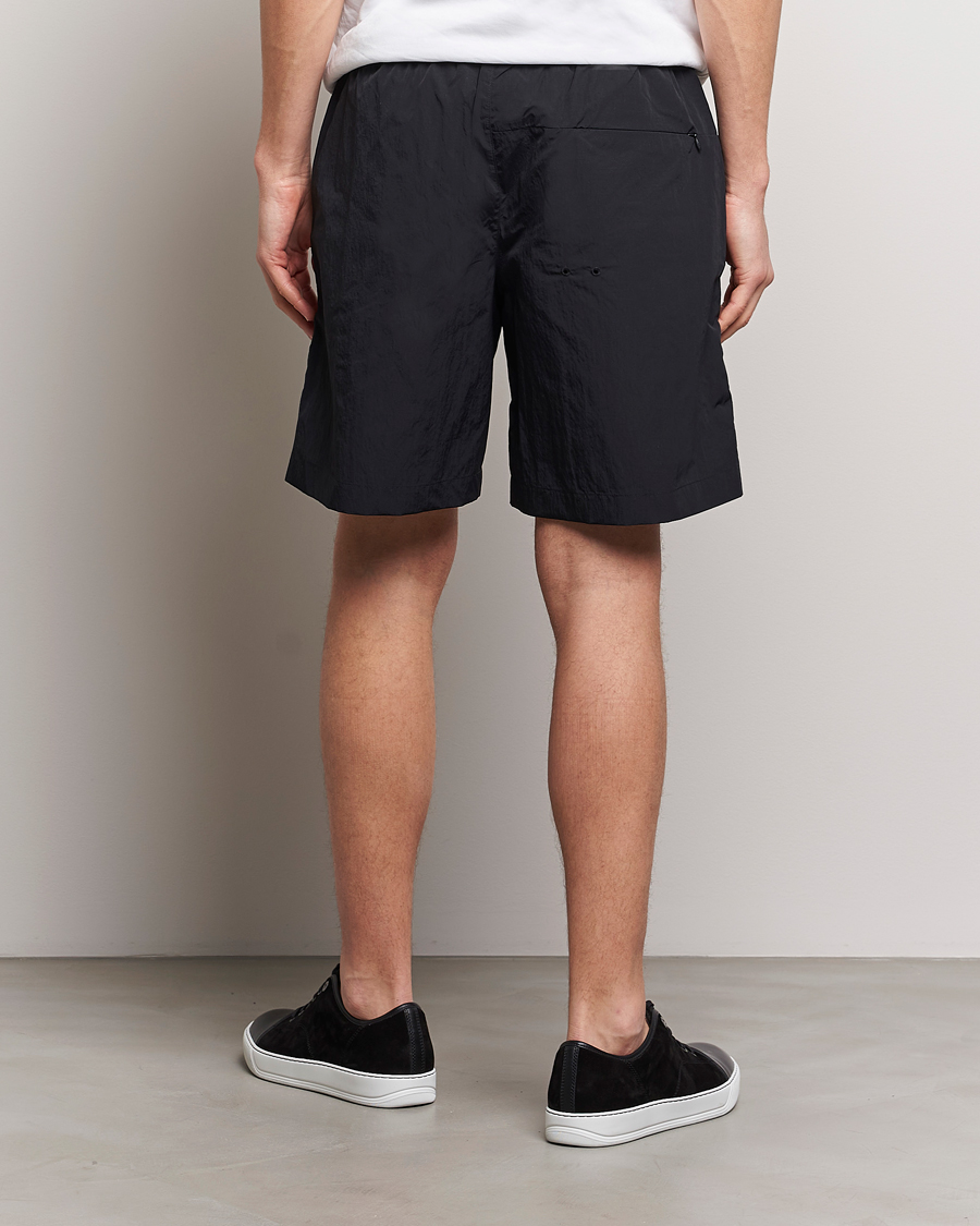Hombres | Bañadores | Moncler | Lettering Logo Swim Shorts Black