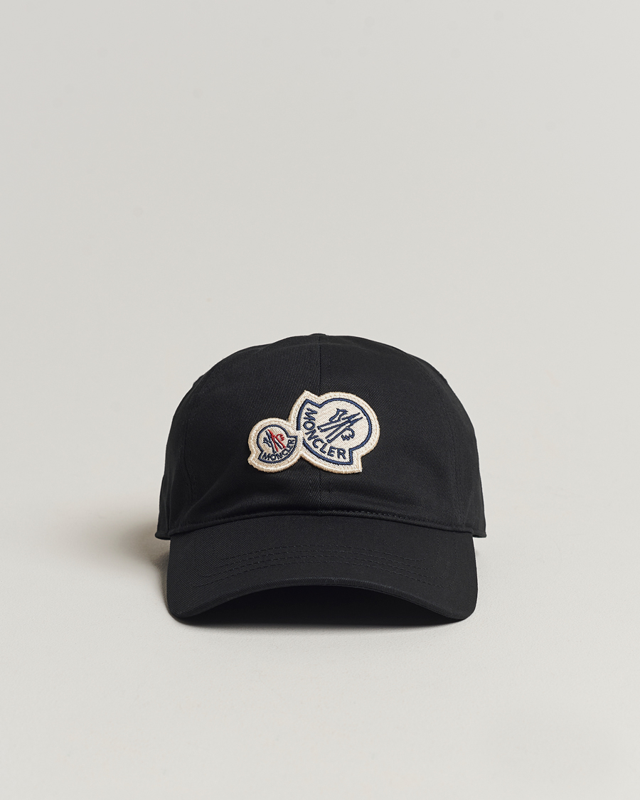 Hombres | Moncler Double Logo Baseball Cap Black | Moncler | Double Logo Baseball Cap Black
