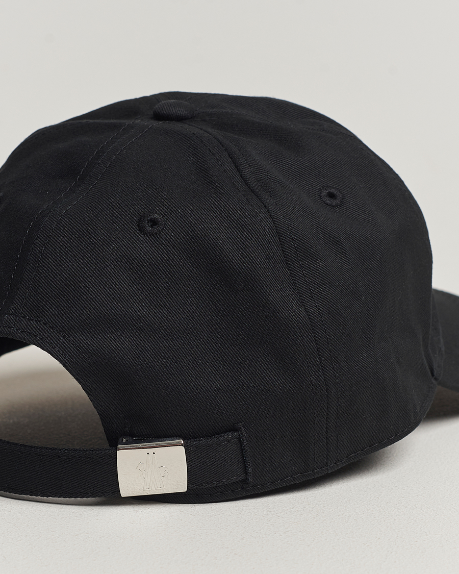 Hombres | Moncler Double Logo Baseball Cap Black | Moncler | Double Logo Baseball Cap Black
