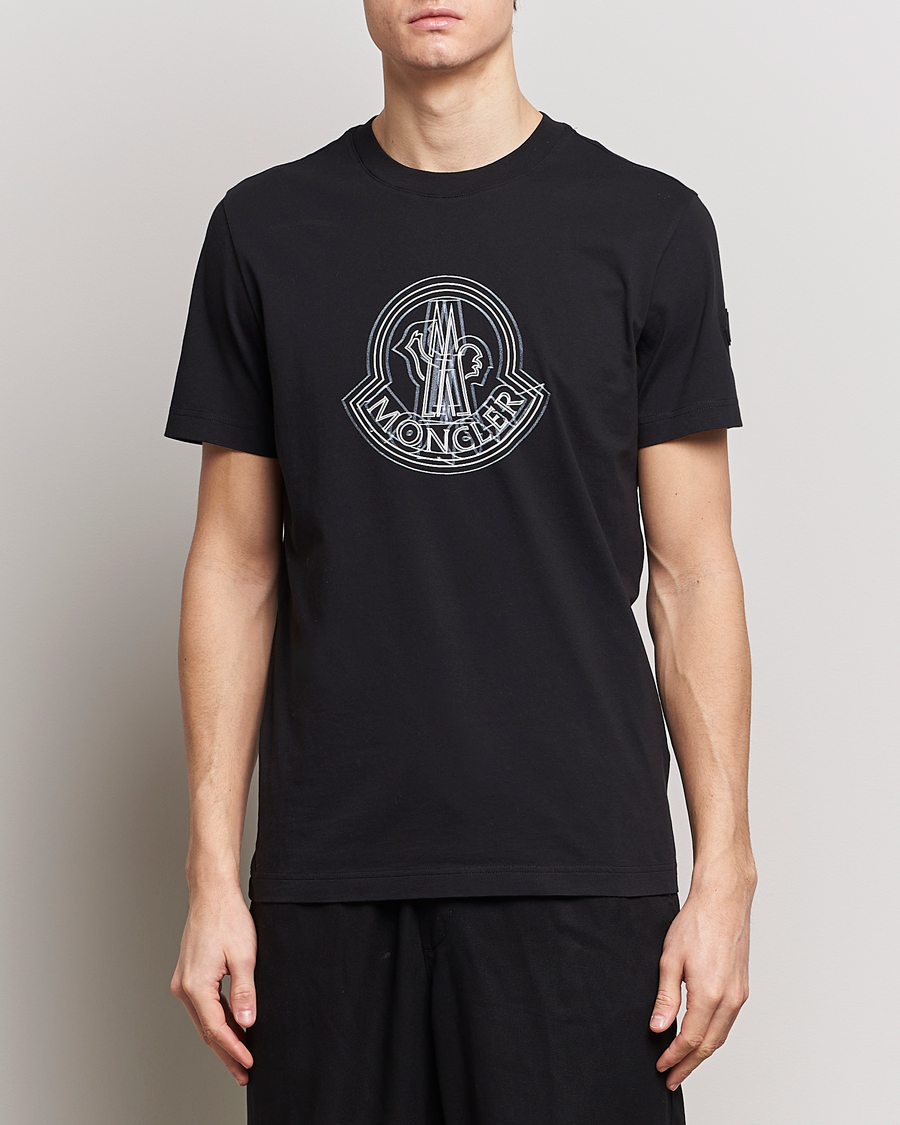 Hombres | Camisetas de manga corta | Moncler | 3D Logo T-Shirt Black