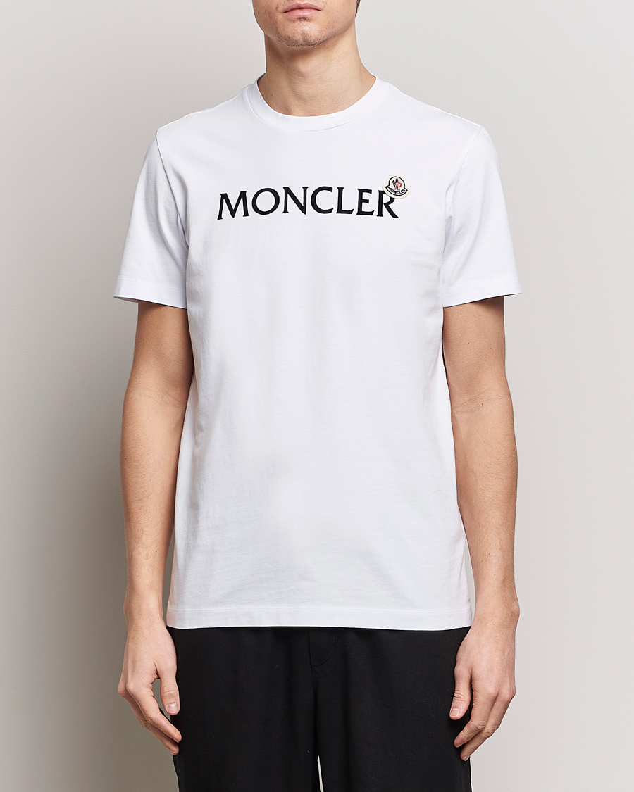 Hombres |  | Moncler | Lettering Logo T-Shirt White