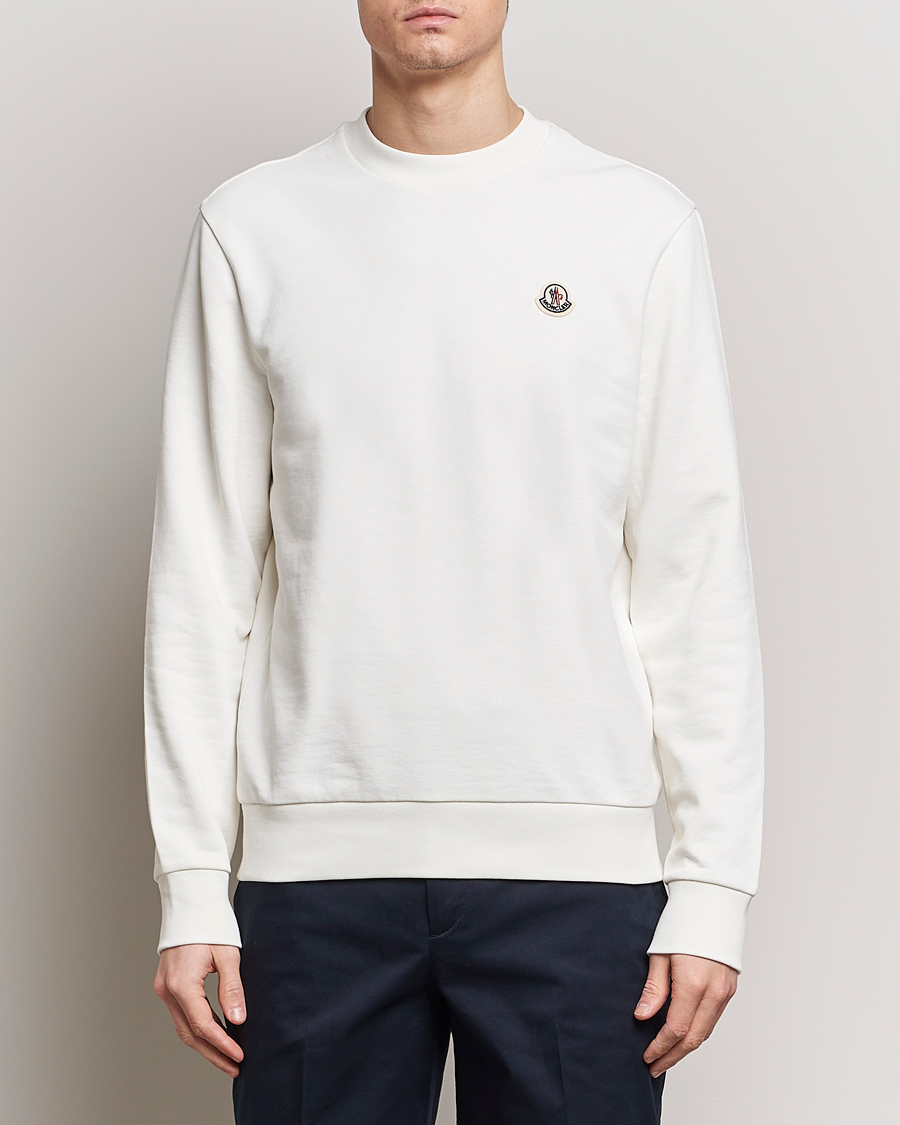 Hombres | Jerséis y prendas de punto | Moncler | Logo Sweatshirt Off White