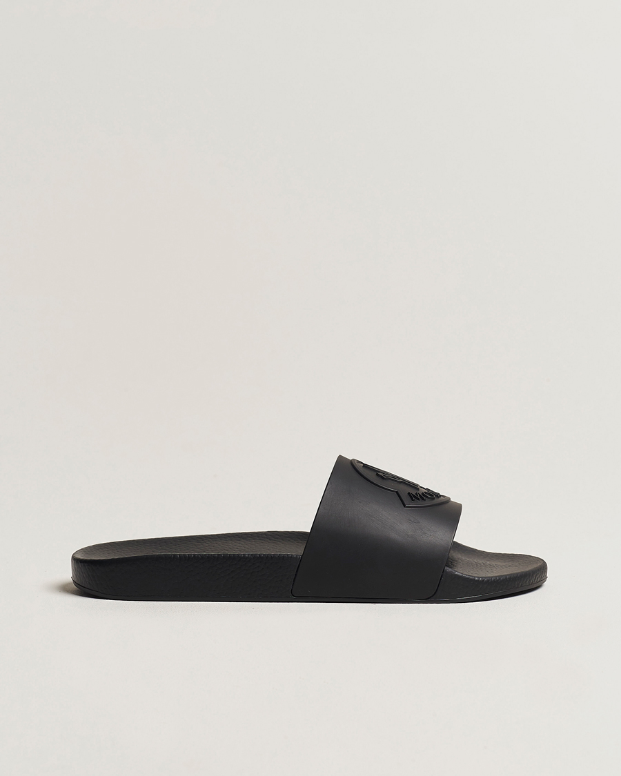 Hombres | Moncler Basile Slides All Black | Moncler | Basile Slides All Black