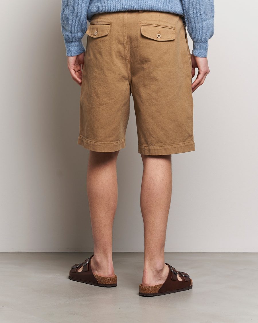 Hombres | Pantalones cortos | Sunflower | Pleated Shorts Khaki