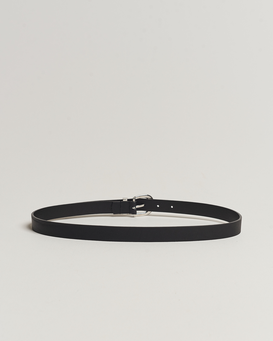 Hombres | Sunflower Simple Belt 2,5 cm Black | Sunflower | Simple Belt 2,5 cm Black