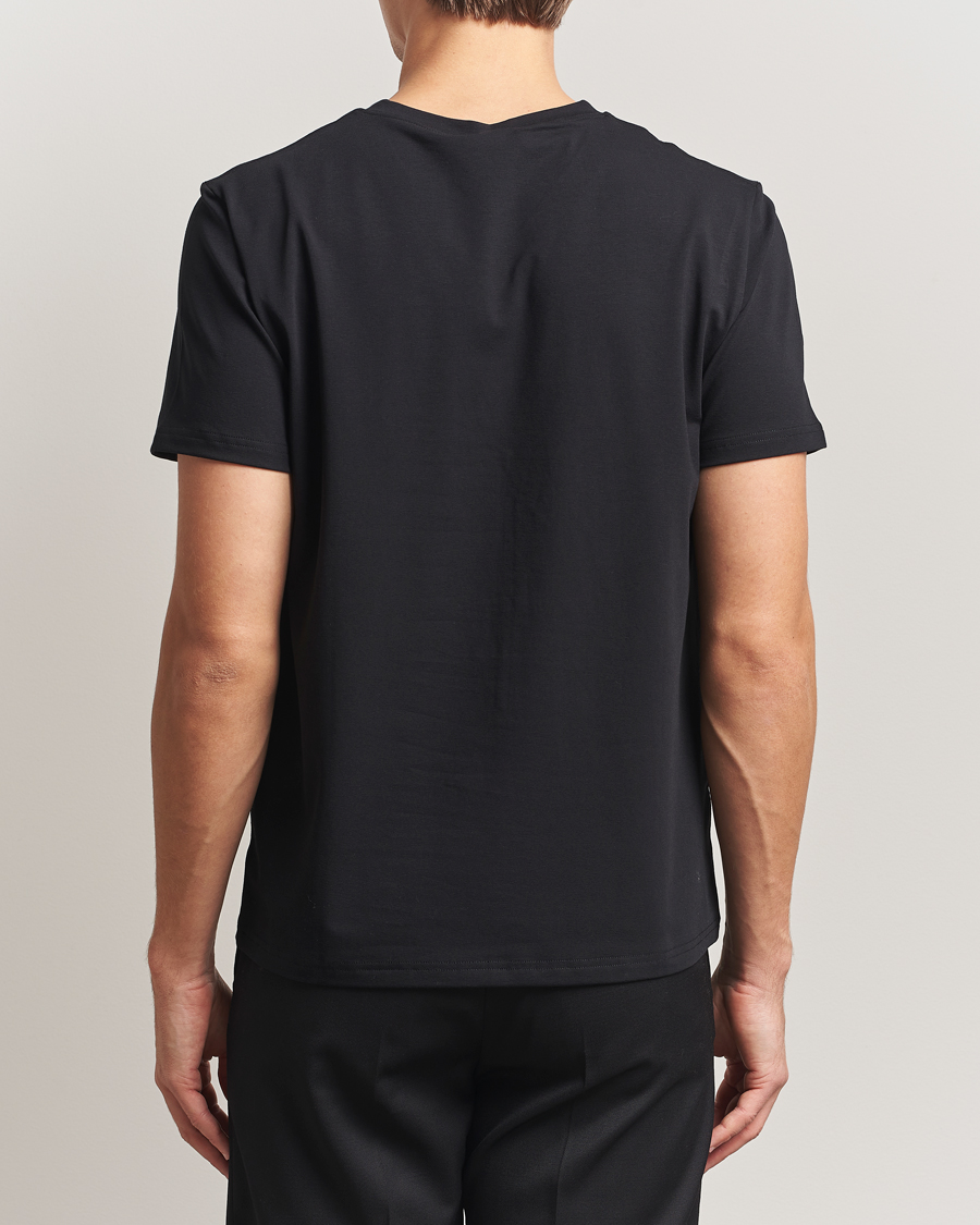 Hombres | Camisetas | Filippa K | Organic Cotton V-Neck T-Shirt Black