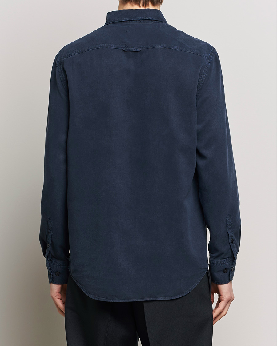 Hombres | Camisas | Filippa K | Zachary Lyocell Shirt Navy