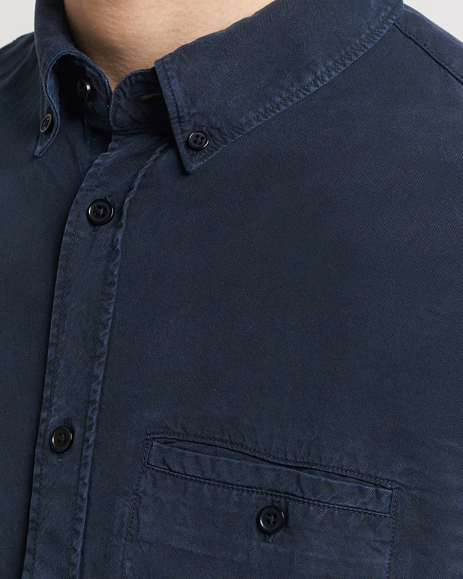 Hombres | Camisas | Filippa K | Zachary Lyocell Shirt Navy