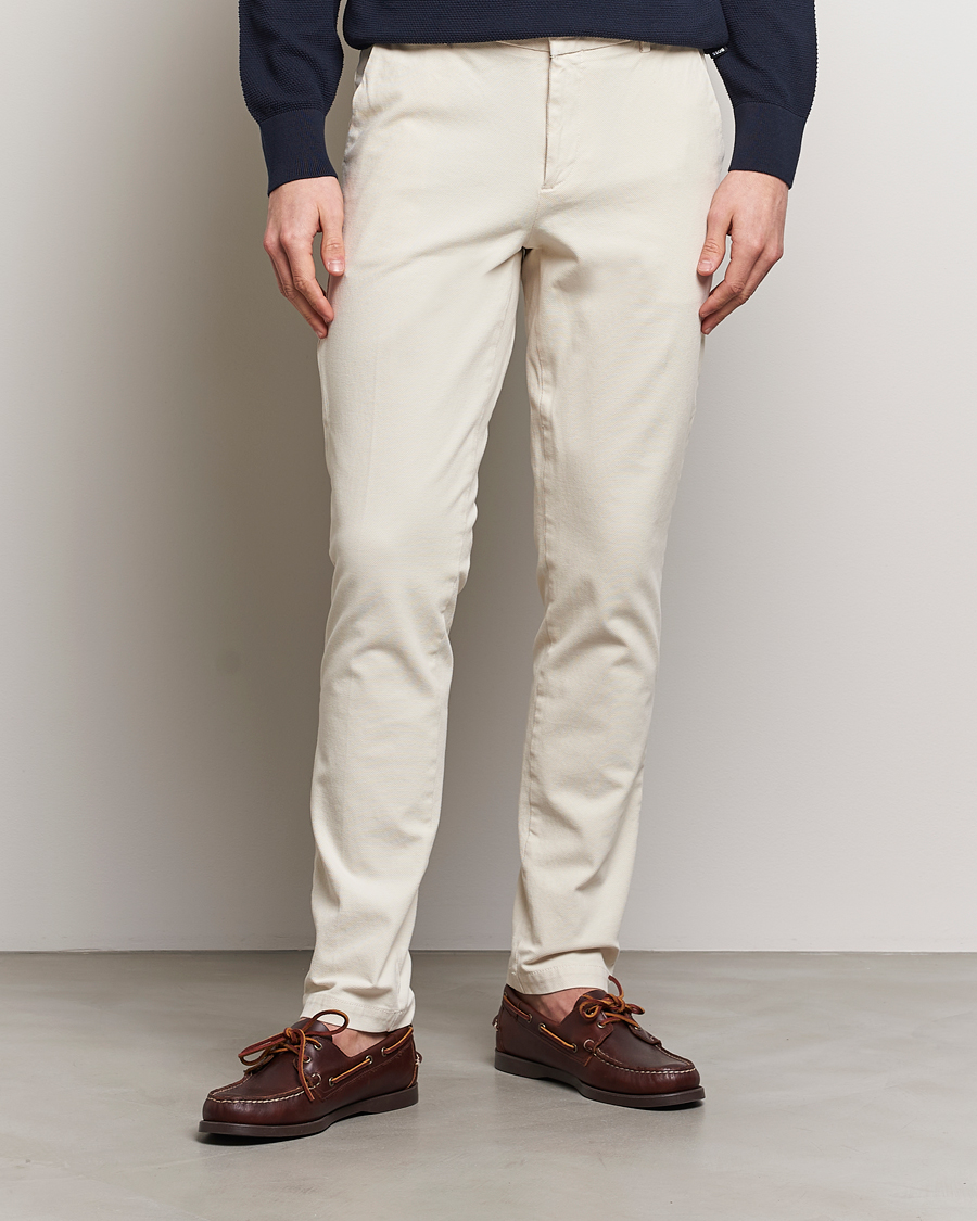 Hombres | Business & Beyond | BOSS BLACK | Kaito1 Cotton Chinos Open White