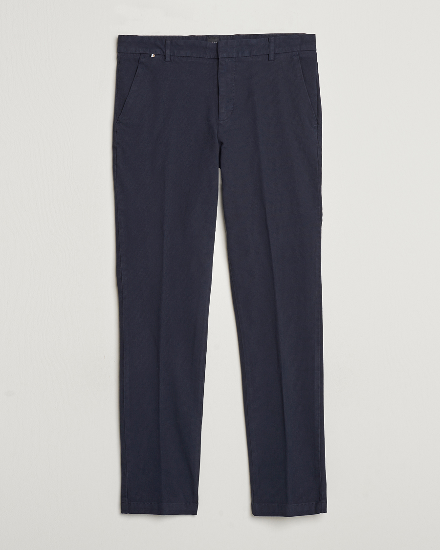 Hombres | Pantalones | BOSS BLACK | Kaito1 Cotton Chinos Dark Blue