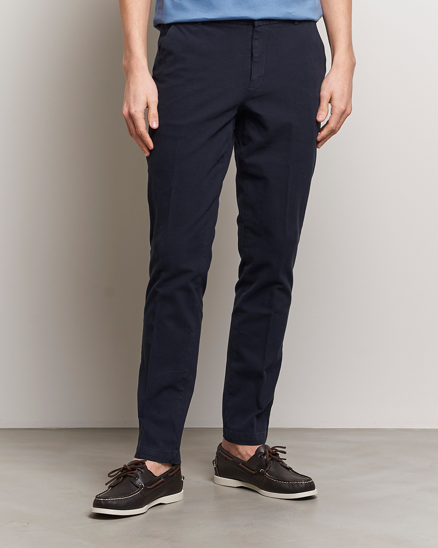 Hombres | Pantalones | BOSS BLACK | Kaito1 Cotton Chinos Dark Blue