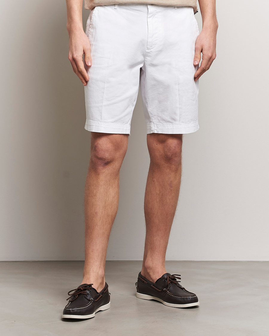 Hombres | Pantalones cortos chinos | BOSS BLACK | Slice Cotton Shorts White