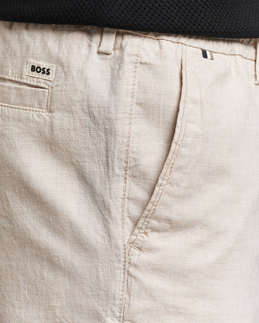 Hombres | Pantalones cortos | BOSS BLACK | Kane Drawstring Shorts Light Beige