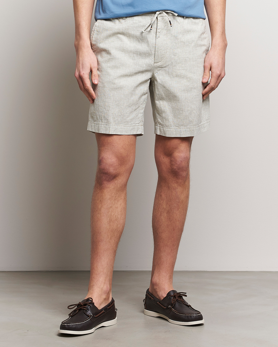 Hombres | Pantalones cortos con cordones | BOSS BLACK | Kane Drawstring Shorts Open Green