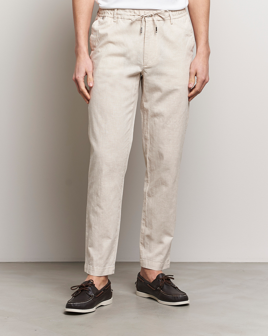 Hombres | Pantalones | BOSS BLACK | Kane Drawstring Pants Light Beige