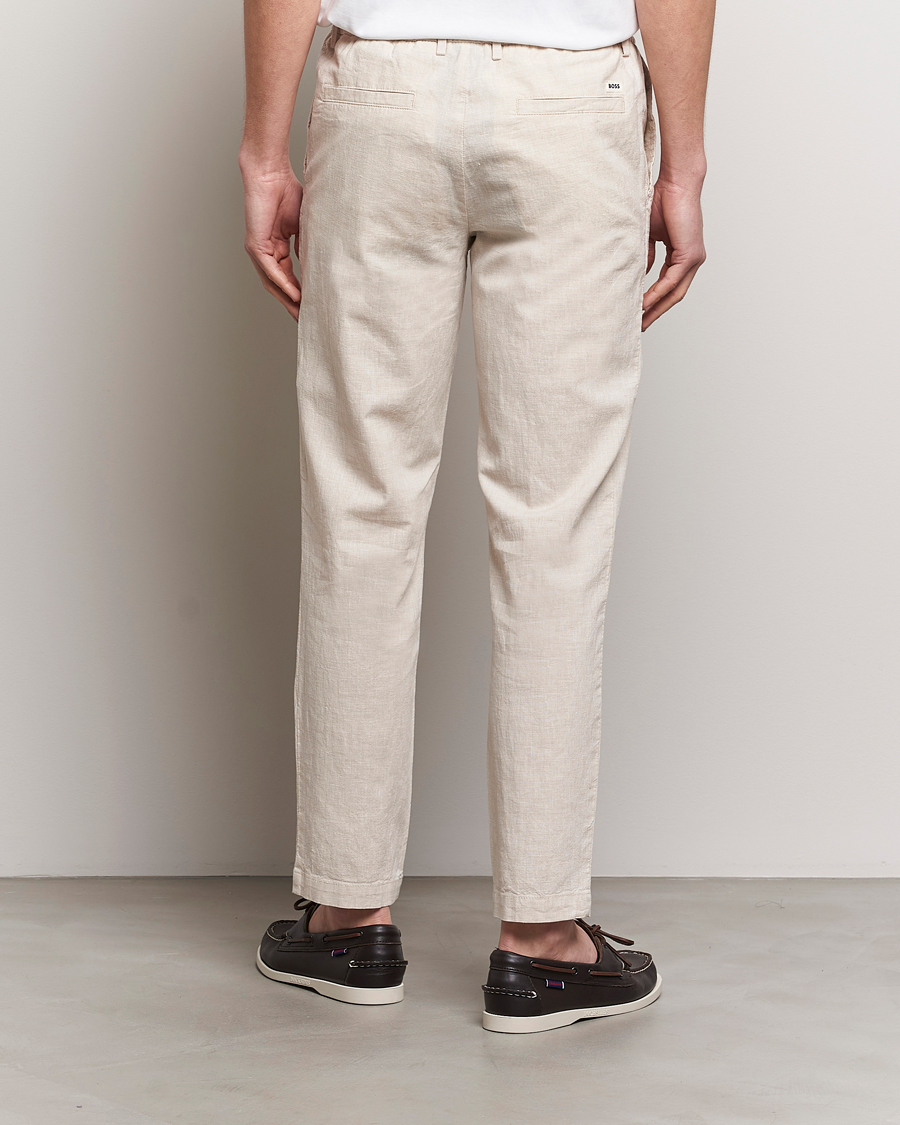 Hombres | Pantalones | BOSS BLACK | Kane Drawstring Pants Light Beige