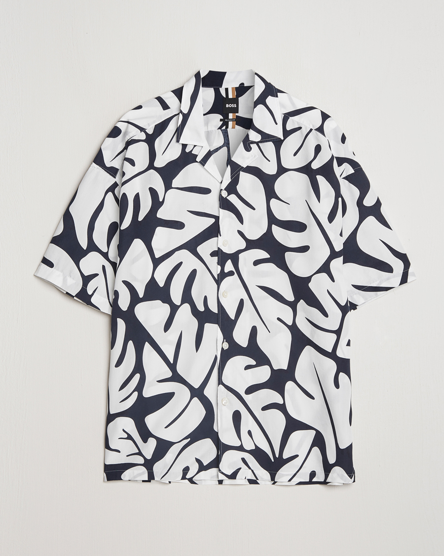 Hombres | Camisas | BOSS BLACK | Drew Short Sleeve Shirt Dark Blue