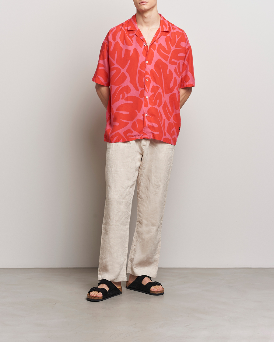 Hombres | Camisas | BOSS BLACK | Drew Short Sleeve Shirt Bright Red